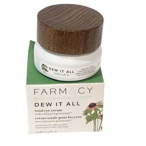 Farmacy Dew It All Total - Moisturizing Under Eye Cream for Lines & Wrinkles NEW
